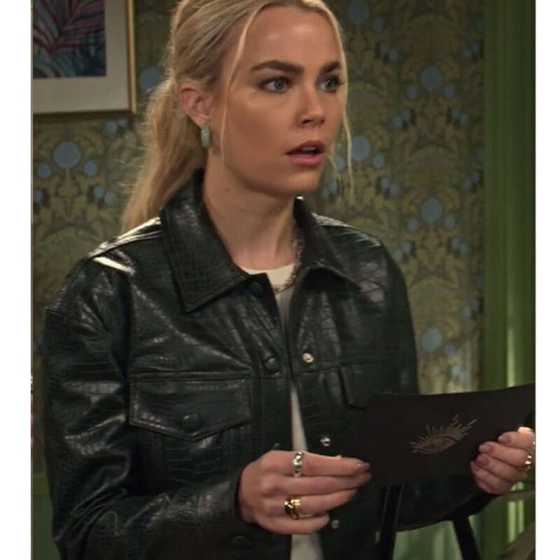 Maggie Rebecca Rittenhouse Cropped Leather Jacket