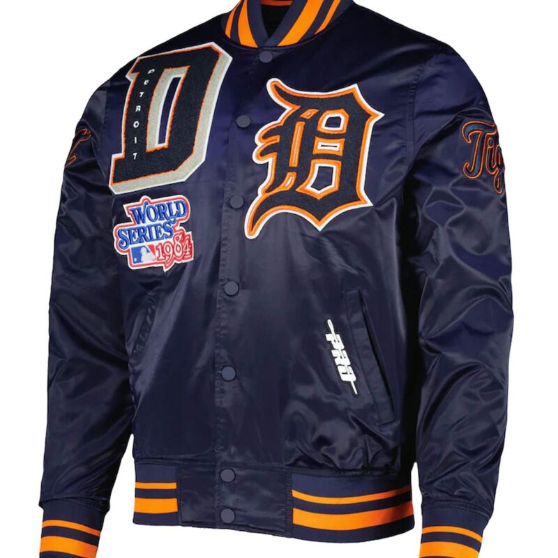 Detroit Tigers Mash Up Navy Blue Jacket