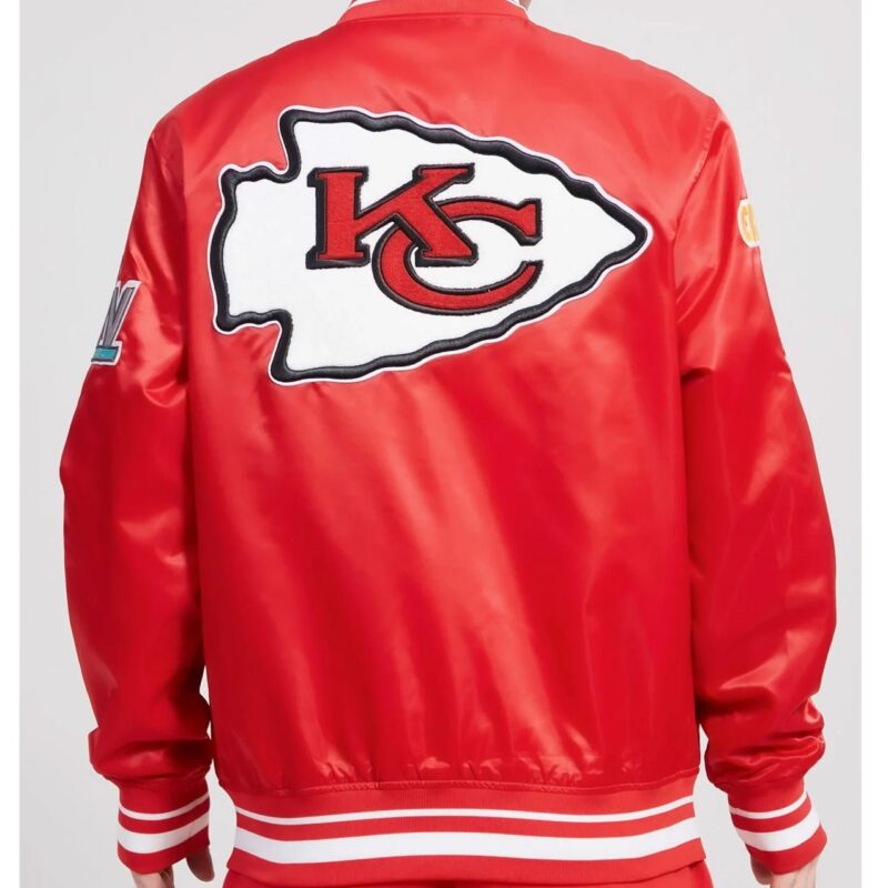Mash Up Kansas City Chiefs Red Satin Jacket