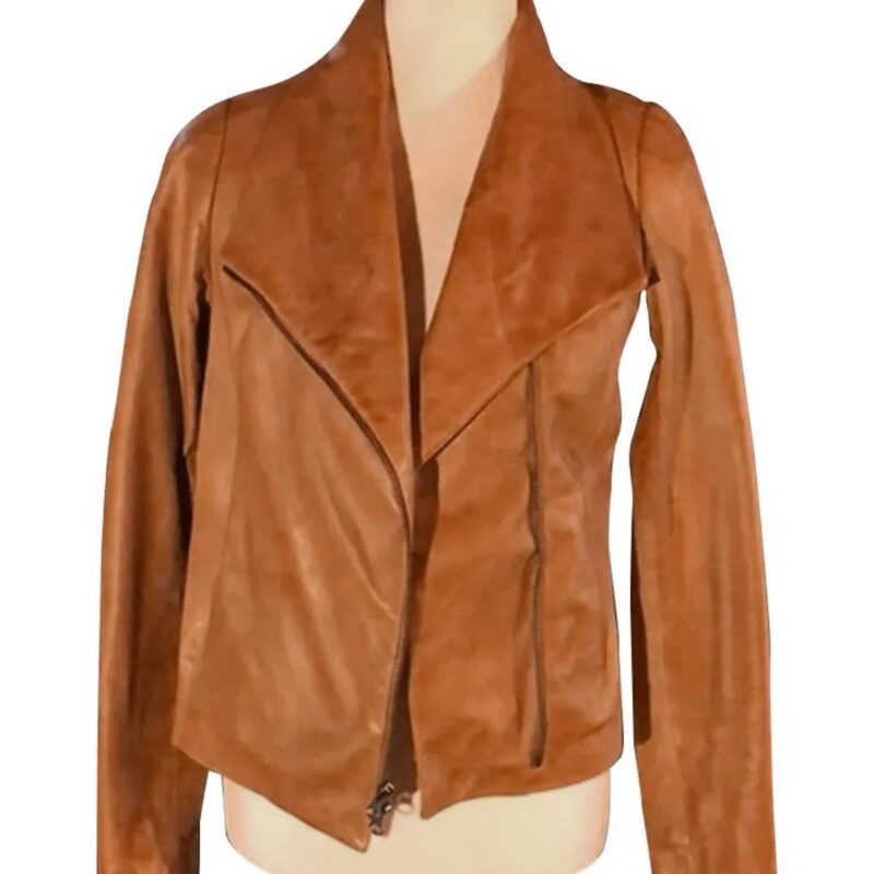 Virgin River S04 Alexandra Breckenridge Brown Leather Jacket