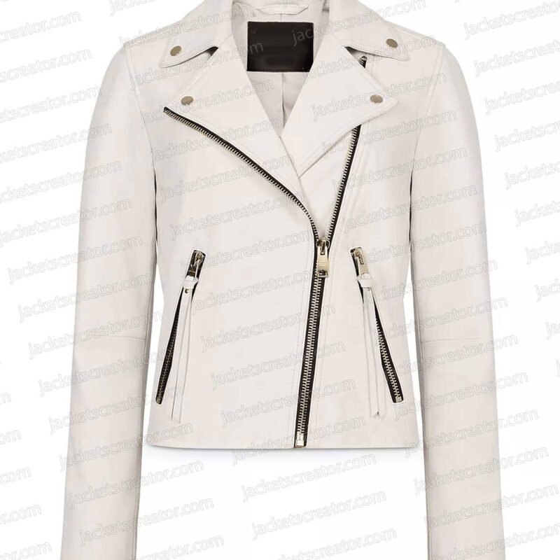 The Equalizer S02 Liza Lapira White Leather Jacket