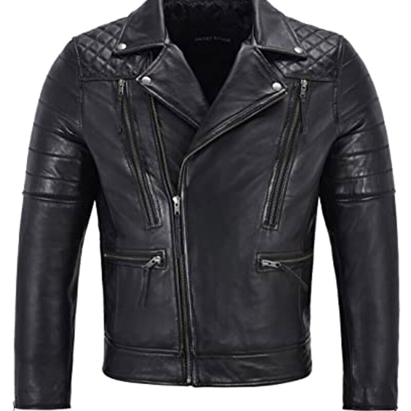 Men’s Biker Napa Lambskin Leather Jacket