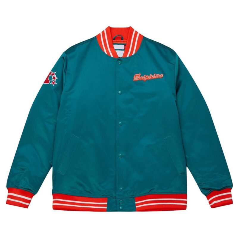 Miami Dolphins Heavyweight Satin Jacket