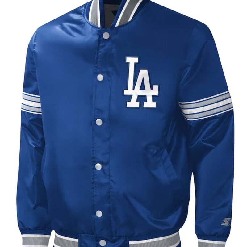 Los Angeles Dodgers Midfield Royal Varsity Satin Jacket