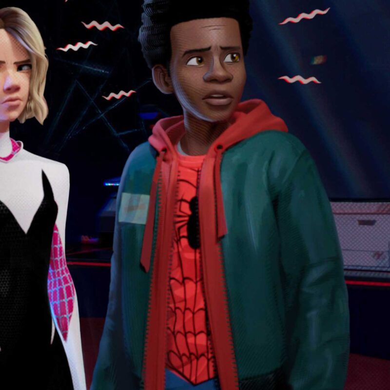 Into The Spider Verse Miles Morales Jacket with Hoodie