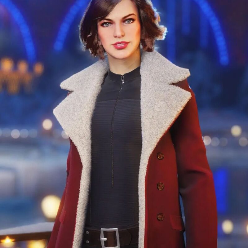 World of Tanks Holiday Ops Milla Jovovich Red Coat
