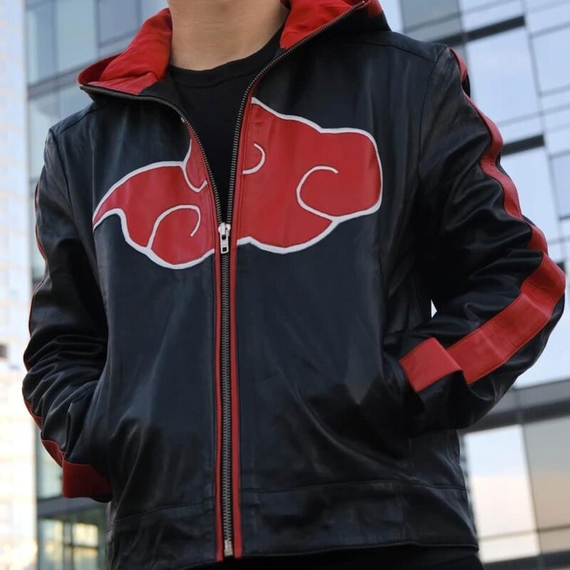 Itachi Uchiha Naruto Leather Hooded Jacket