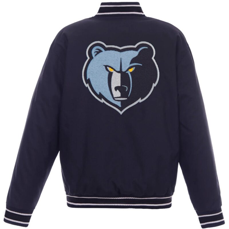 Navy Memphis Grizzlies Poly Twill Jacket