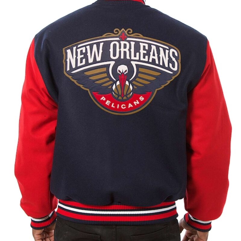 Navy/Red New Orleans Pelicans Varsity Jacket