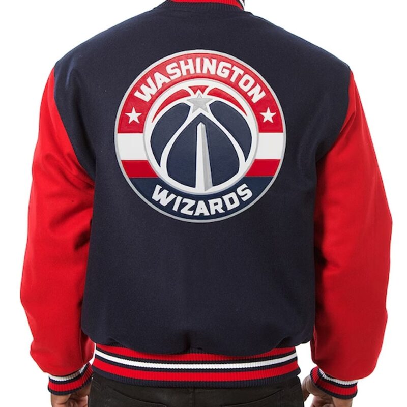 Navy/Red Washington Wizards Varsity Wool Jacket