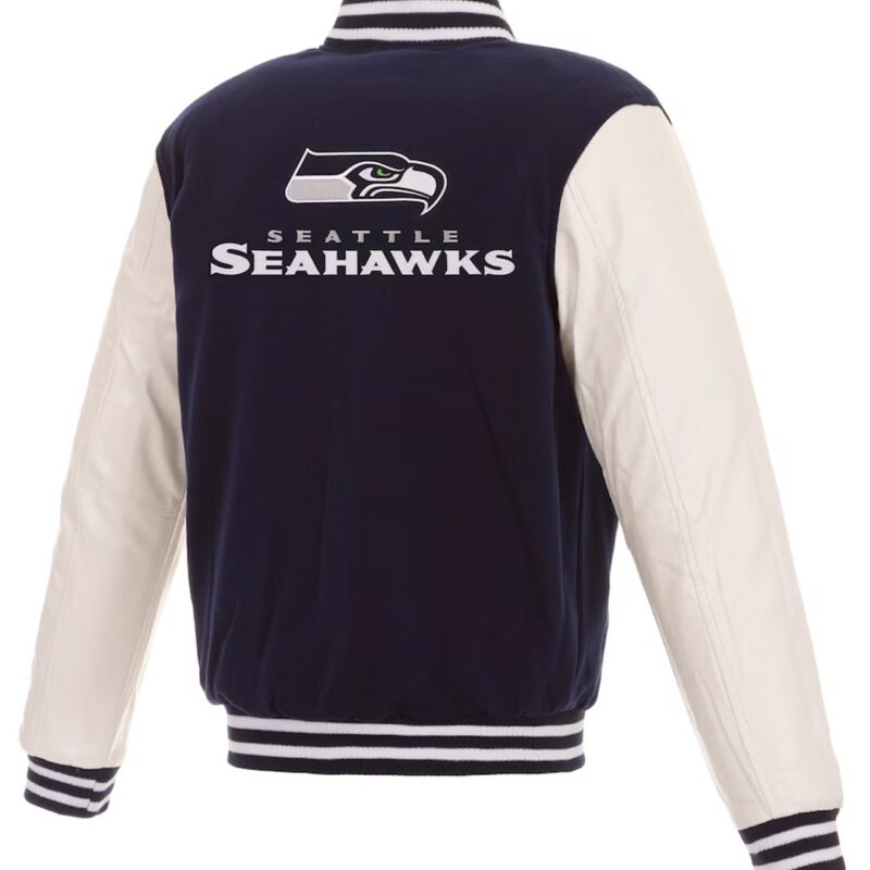 Navy/White Seattle Seahawks Varsity Jacket