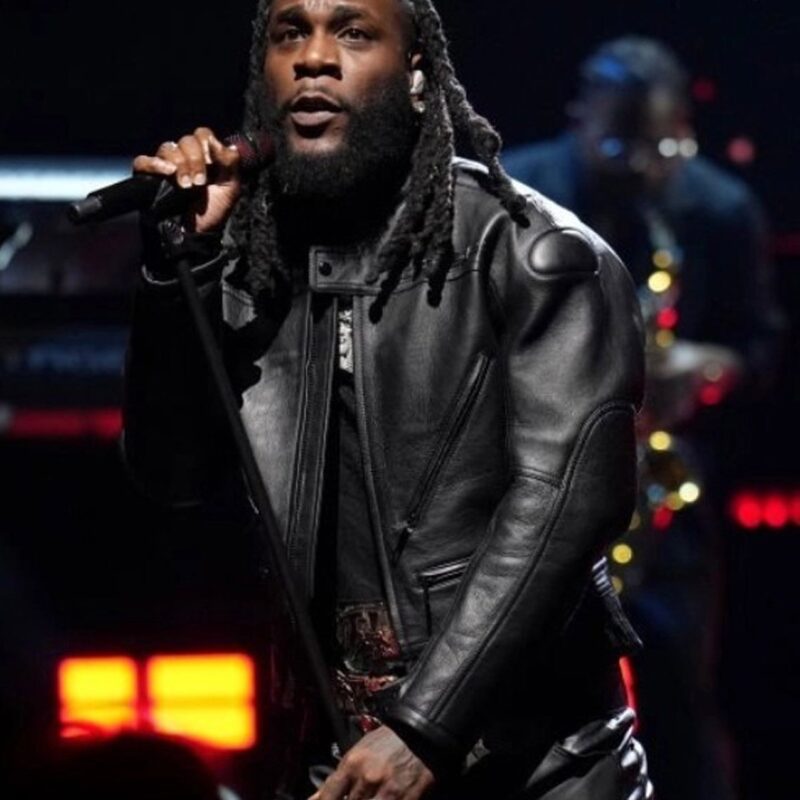 Burna Boy NBA All Star Leather Jacket