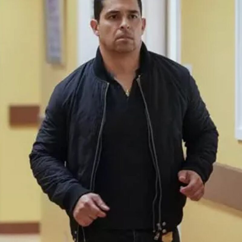 NCIS Wilmer Valderrama Suede Bomber Jacket