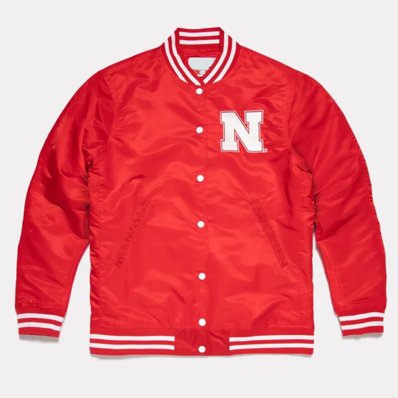 Nebraska Cornhuskers Red Satin Jacket