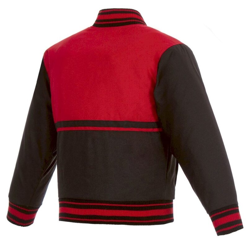 New Jersey Devils Youth Poly-Twill Black and Red Jacket