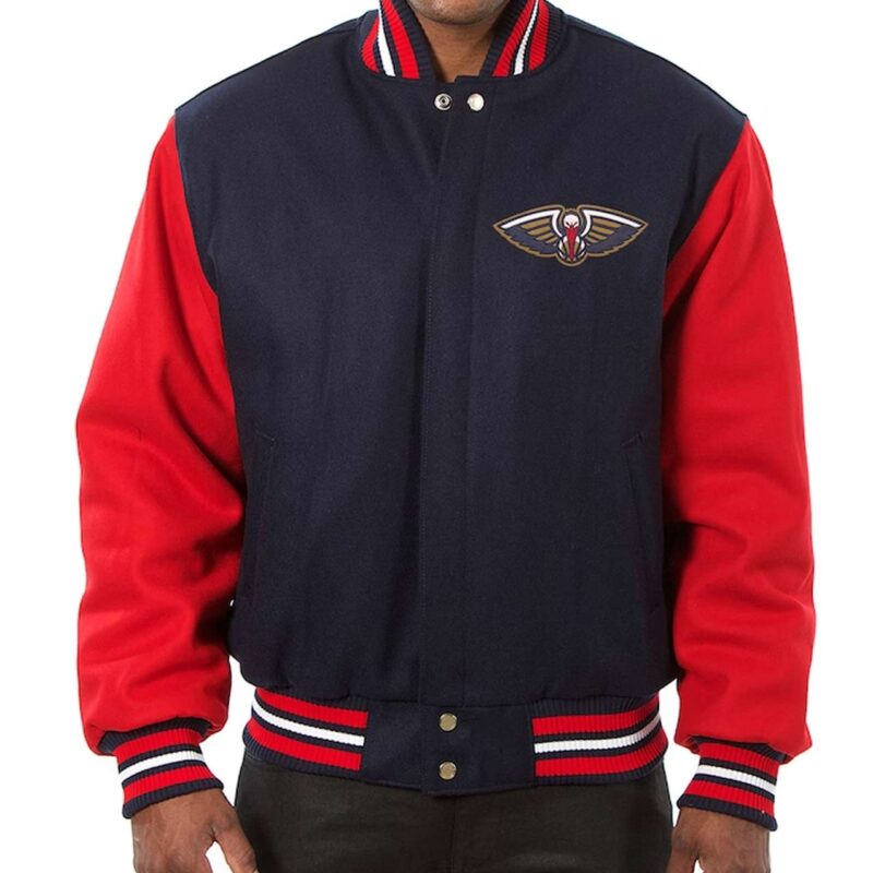 Navy/Red New Orleans Pelicans Varsity Jacket