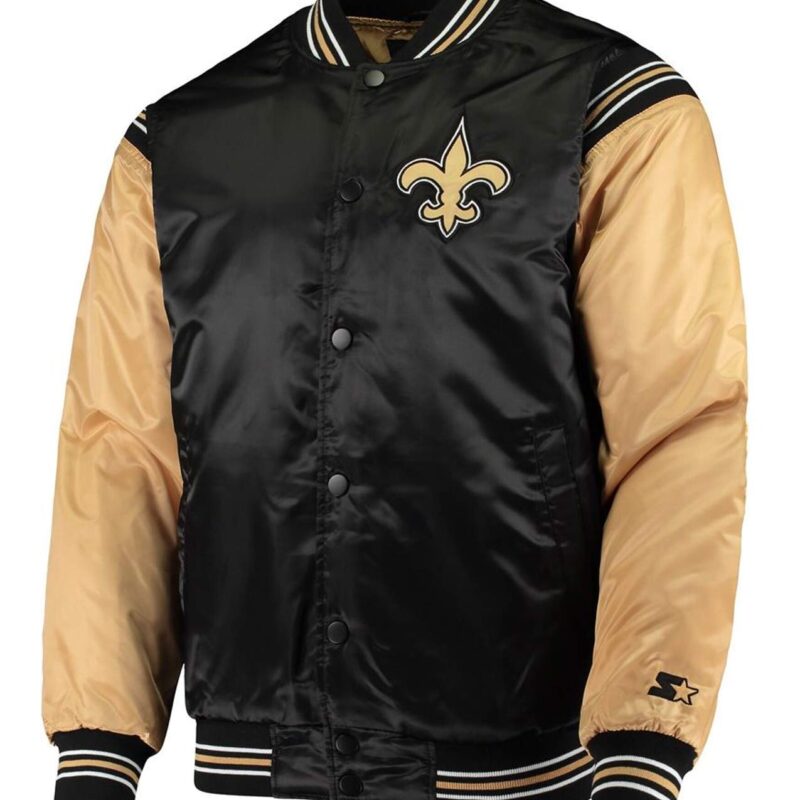 Enforcer New Orleans Saints Black and Gold Jacket