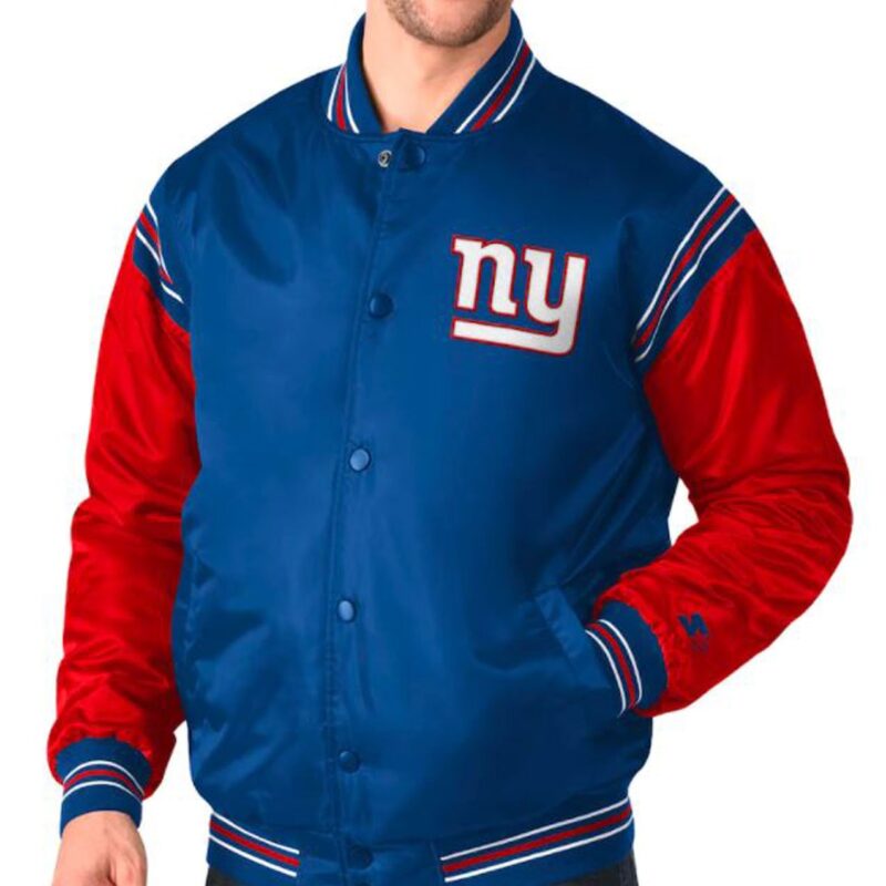 New York Giants Red and Blue Starter Jacket