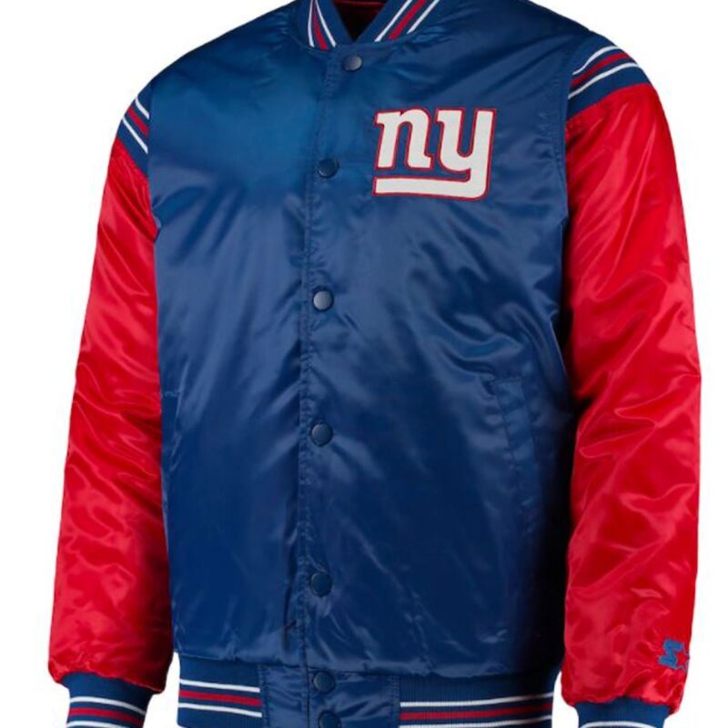 New York Giants Red and Blue Starter Jacket