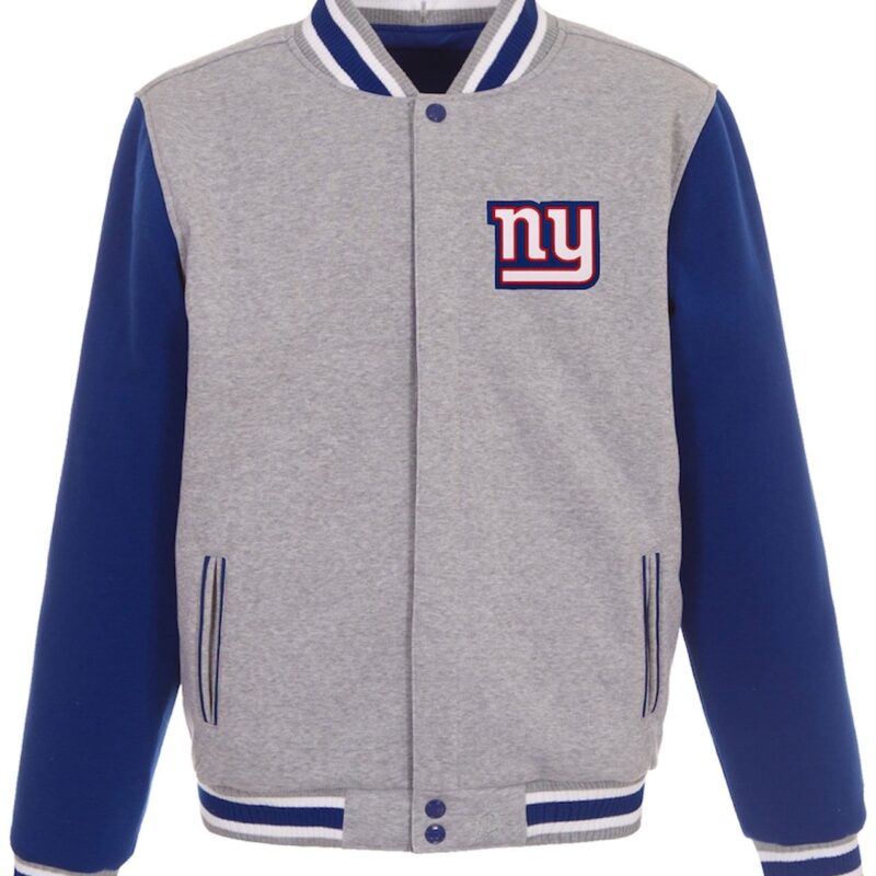 Royal/Gray New York Giants Varsity Wool Jacket