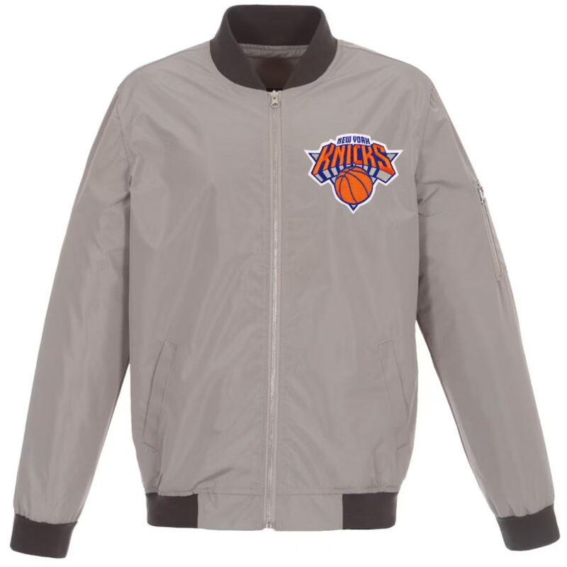 NY Knicks Bomber Lightweight Nylon Jacket