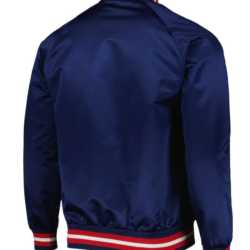 New York Rangers Navy Blue Satin Jacket