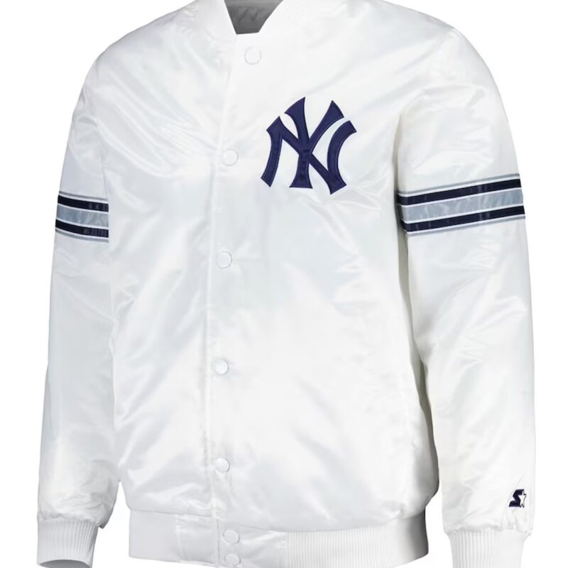 Power Forward New York Yankees White Jacket