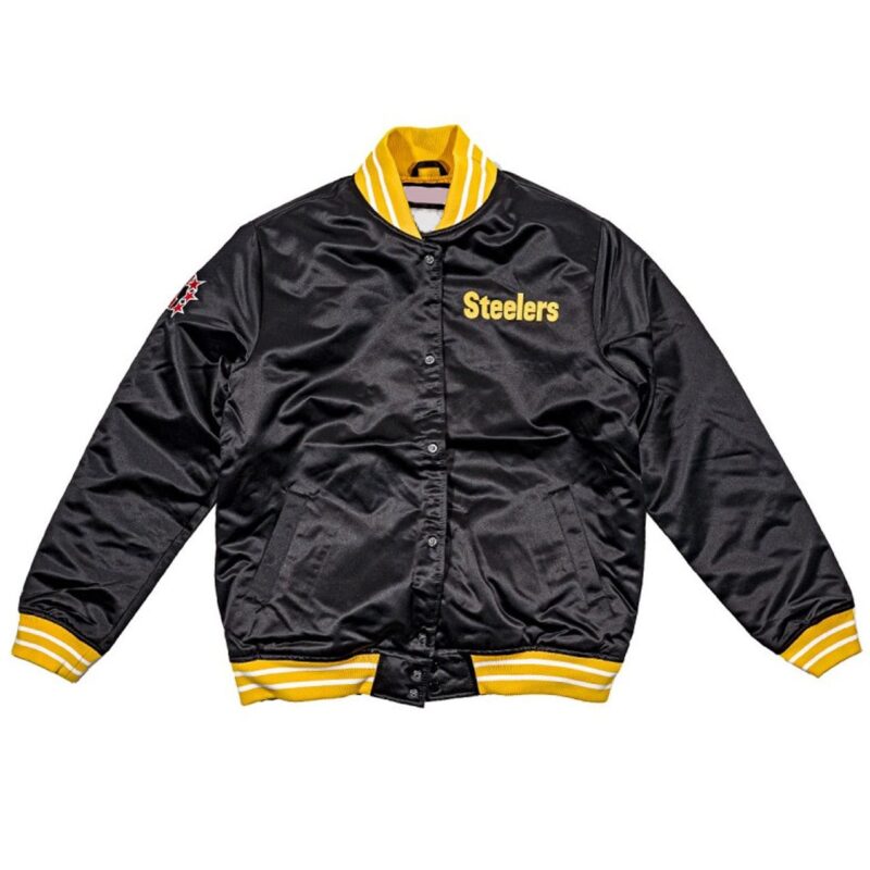 NFL Black Pittsburgh Steelers Heavyweight Satin Jacket