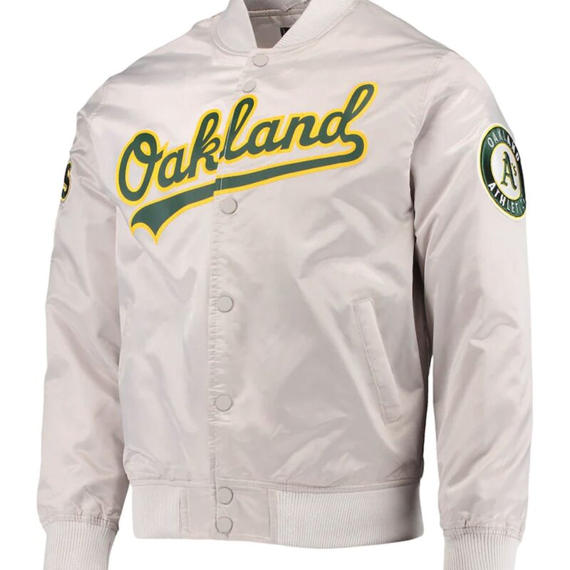 Oakland Athletics Silver Wordmark Jacket