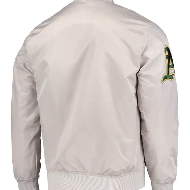 Oakland Athletics Silver Wordmark Jacket