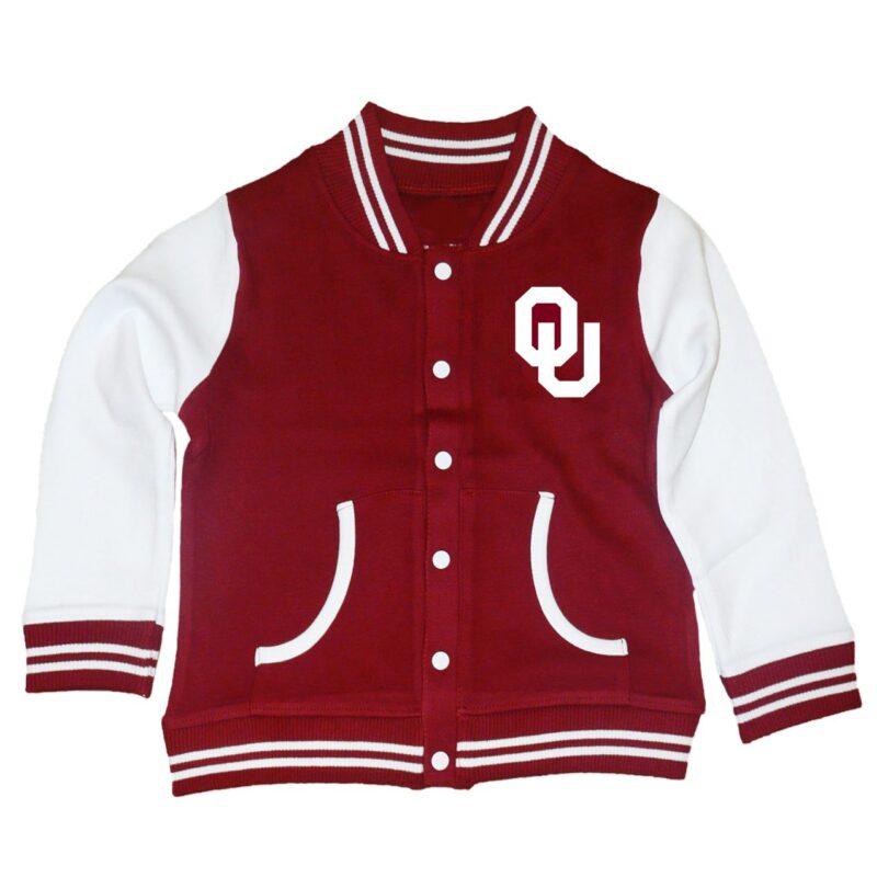 Oklahoma Sooners Varsity Wool and Leather Jacket