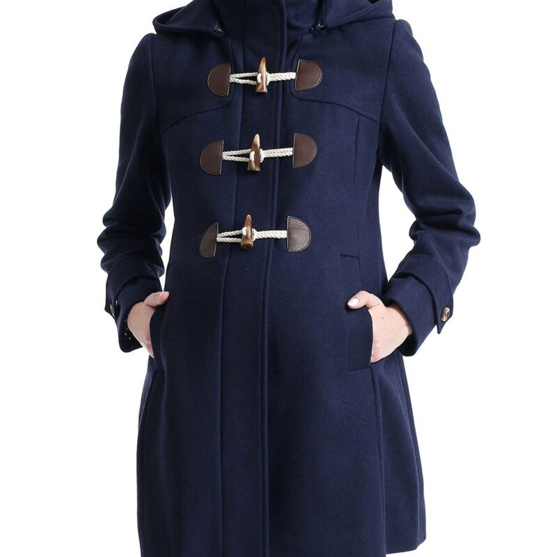 Paisley Wool Maternity Duffle Coat