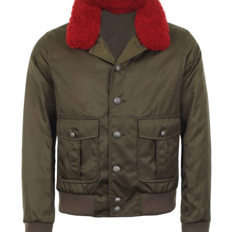 The Voice Pharrell Williams Green Twill Nylon Jacket