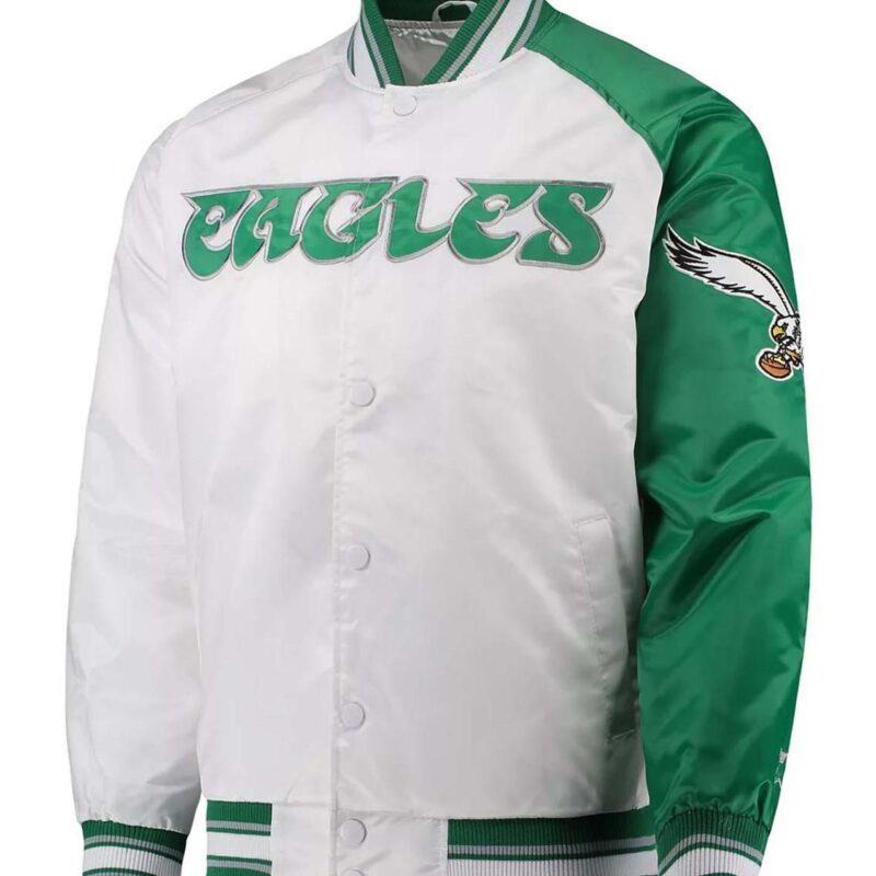 Starter Philadelphia Eagles Renegade Green and White Jacket