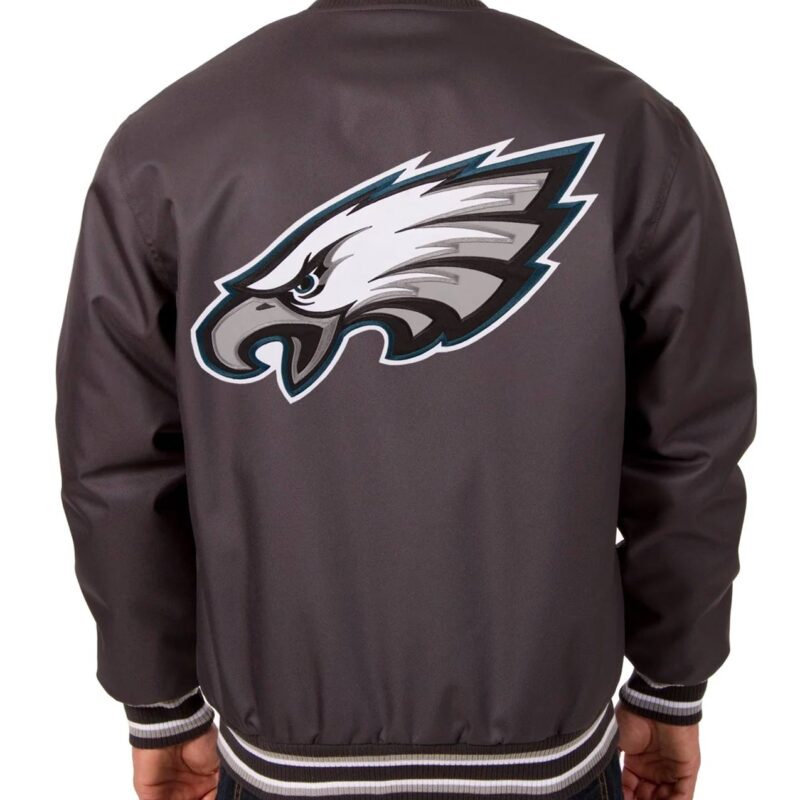 Philadelphia Eagles Poly Twill Gray Jacket