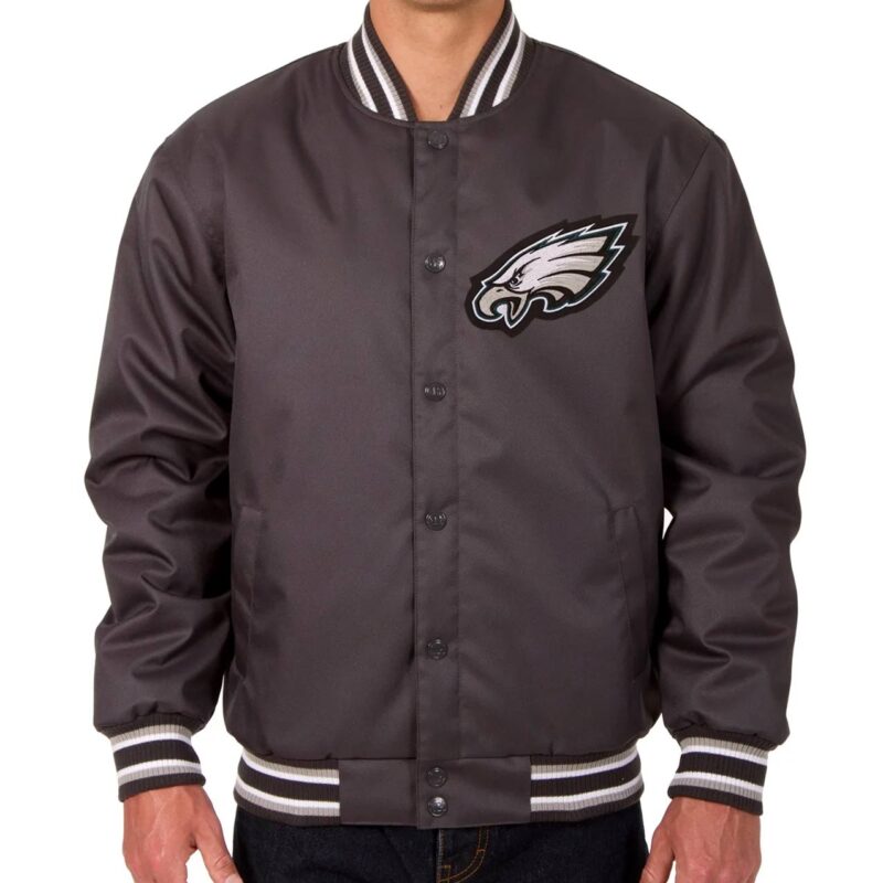 Philadelphia Eagles Poly Twill Gray Jacket