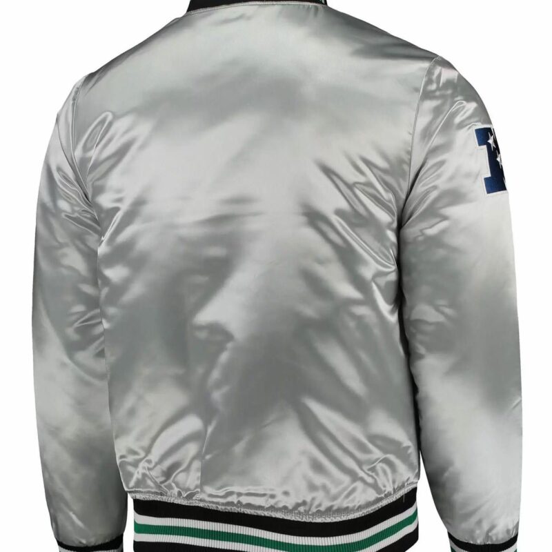 Philadelphia Eagles Silver Satin Jacket