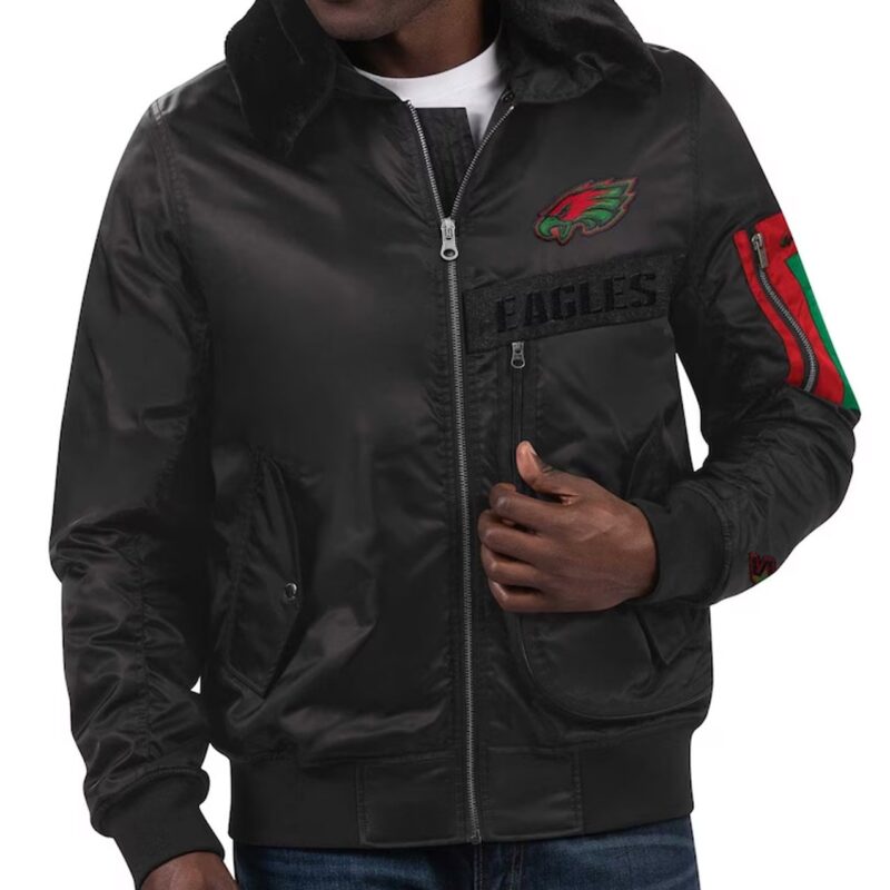 Philadelphia Eagles Ty Mopkins Black Jacket