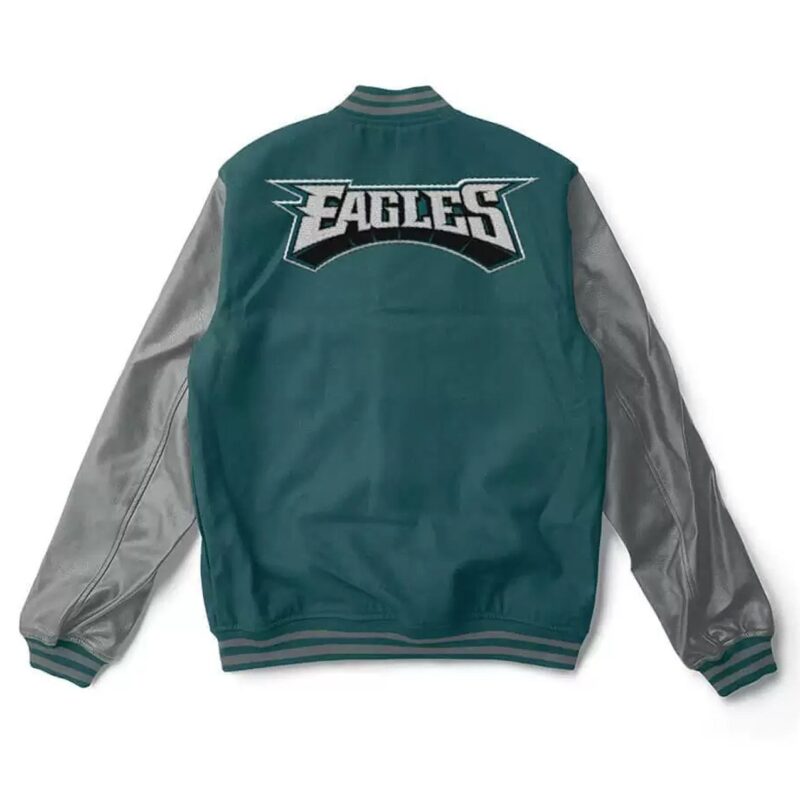 Philadelphia Eagles Varsity Green and Grey Jacket