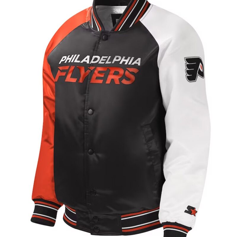 Philadelphia Flyers Youth Varsity Satin Jacket