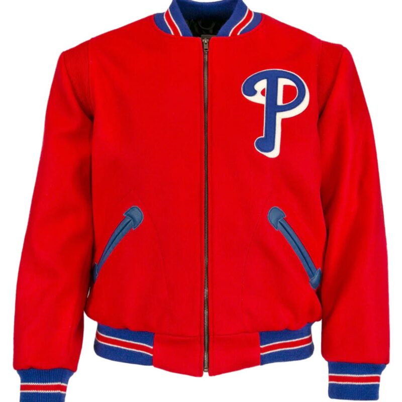 1949 Philadelphia Phillies Varsity Red Jacket