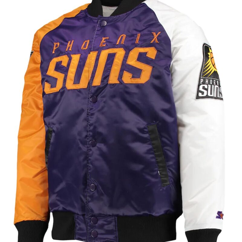 Tricolor Remix Phoenix Suns Purple/Orange/White Jacket