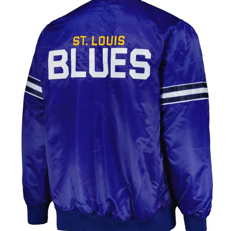 Pick & Roll St. Louis Blues Blue Satin Jacket