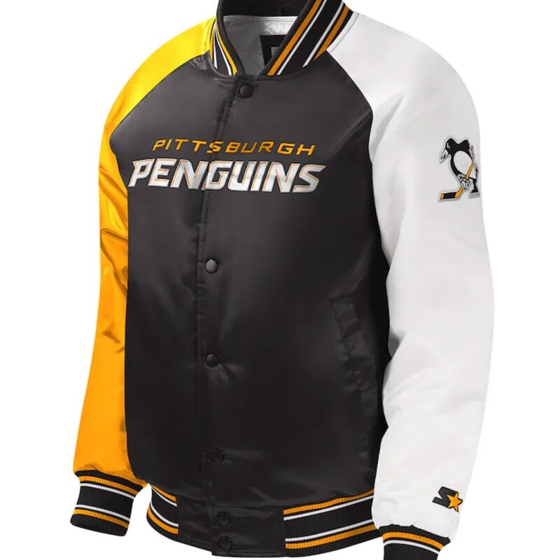 Youth Pittsburgh Penguins Varsity Satin Jacket