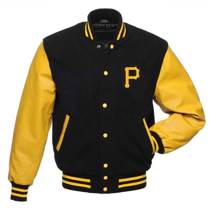 Pittsburgh Pirates Black and Yellow Varsity Jacket