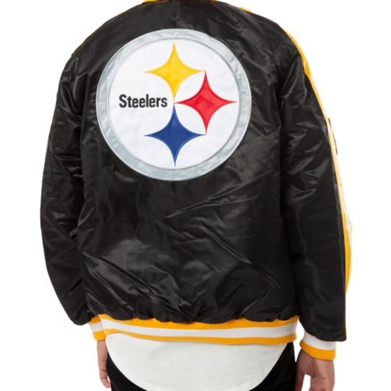 Pittsburgh Steelers Black Striped Jacket