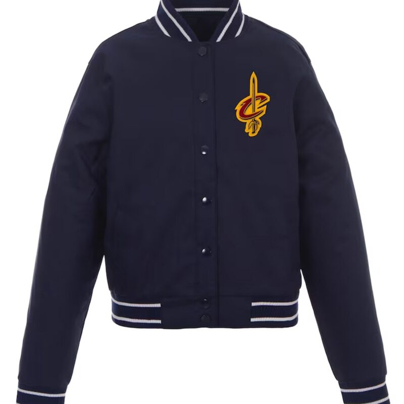Navy Cleveland Cavaliers Poly Twill Jacket