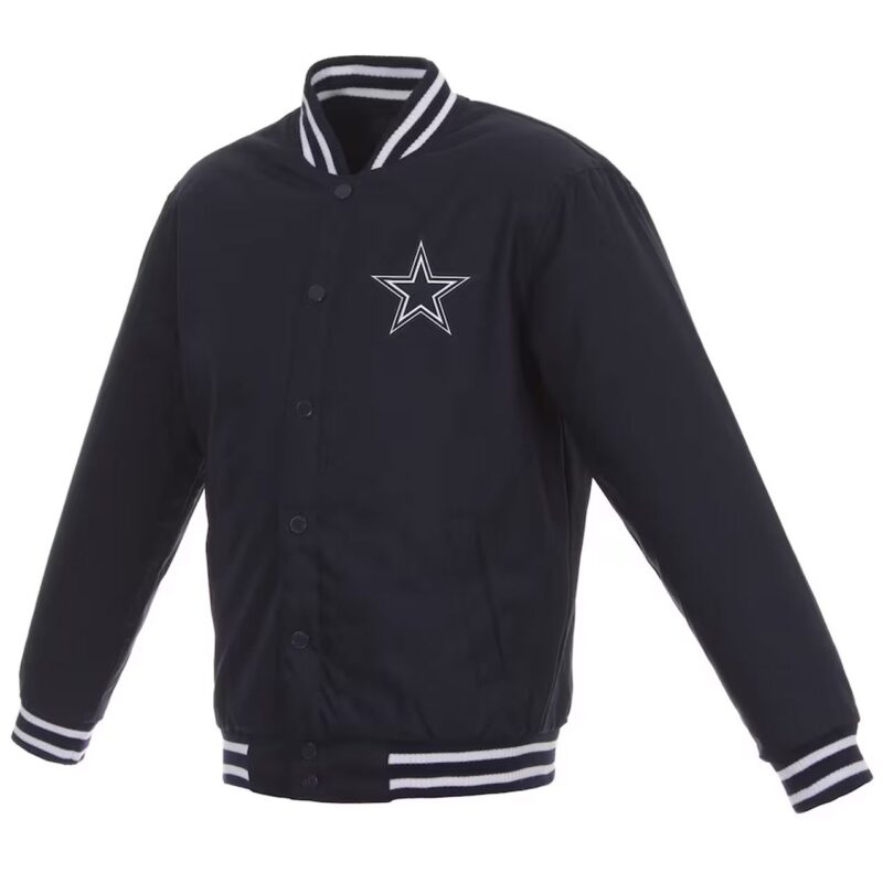 Navy Dallas Cowboys Poly Twill Jacket
