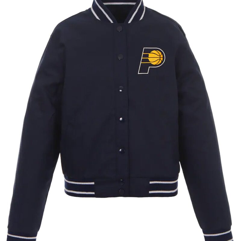 Navy Indiana Pacers Poly-Twill Jacket