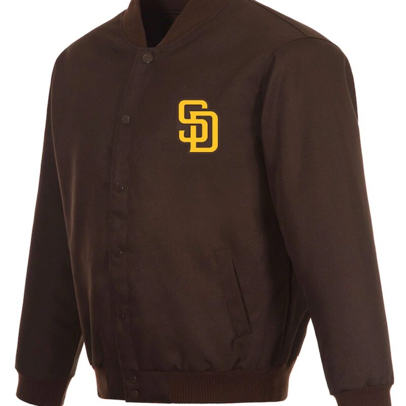 San Diego Padres Poly-Twill Brown Jacket